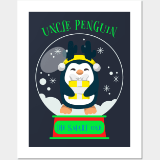 Matching Family Christmas, Smart Uncle Penguin Posters and Art